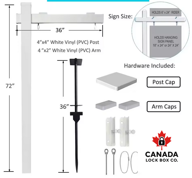Real Estate Sign Post – Professional Outdoor “For Sale” Display | Durable & Weather-Resistant