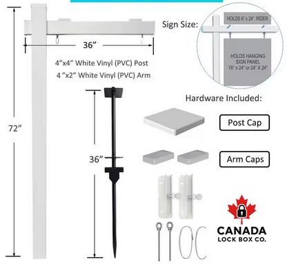 Real Estate Sign Post – Professional Outdoor “For Sale” Display | Durable & Weather-Resistant